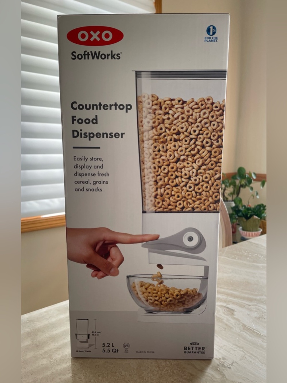 OXO SoftWorks Clear Food Dispenser with White Base *NEW* - Picture 3 of 7